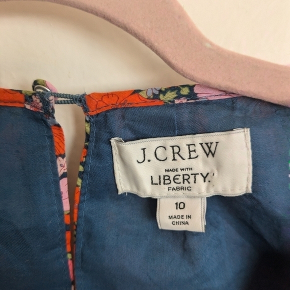 J. Crew Liberty Fabric Side Cutout Meadow Song Dress - Picture 3 of 7